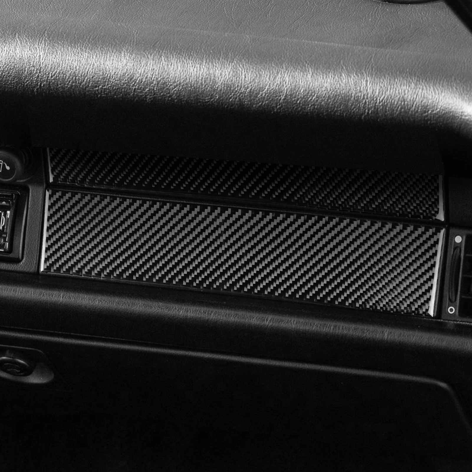 Real Soft Carbon Fiber Car Front Passenger Dashboard Trim Panel Interior Accessories Sticker FOR Porsche 911 964 993 1989-1998 view 3