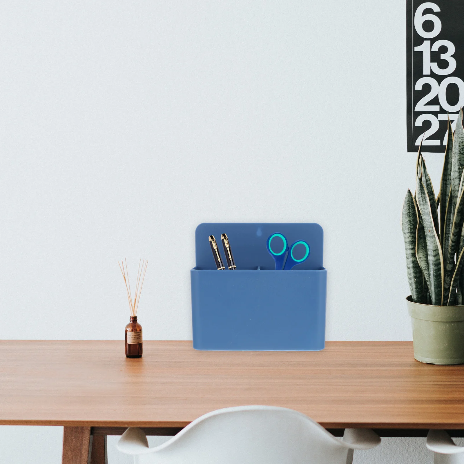 

Magnetic Office Pen Box Holders Desk Organizer Multifunction Plastic and Stationery Storage Rack Case