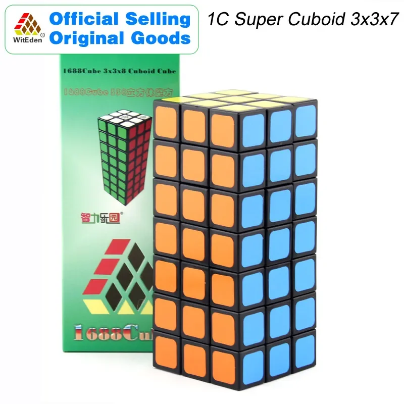 WitEden 1C Super Cuboid 3x3x7 Magic Cube 1688Cube 337 Speed Twisty Puzzle Brain Teasers Educational Toys For Children