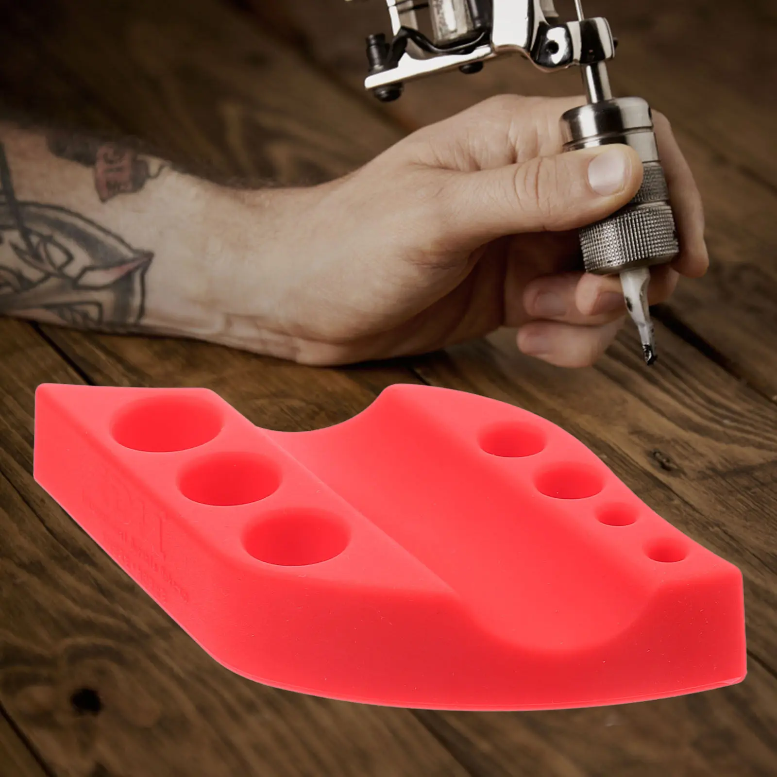 

Silicone Tattoo Ink Cup Holder Pigment Storage Tray Rack Tool Stand Ink Caps Holder for Artists Beginners Comprehensive