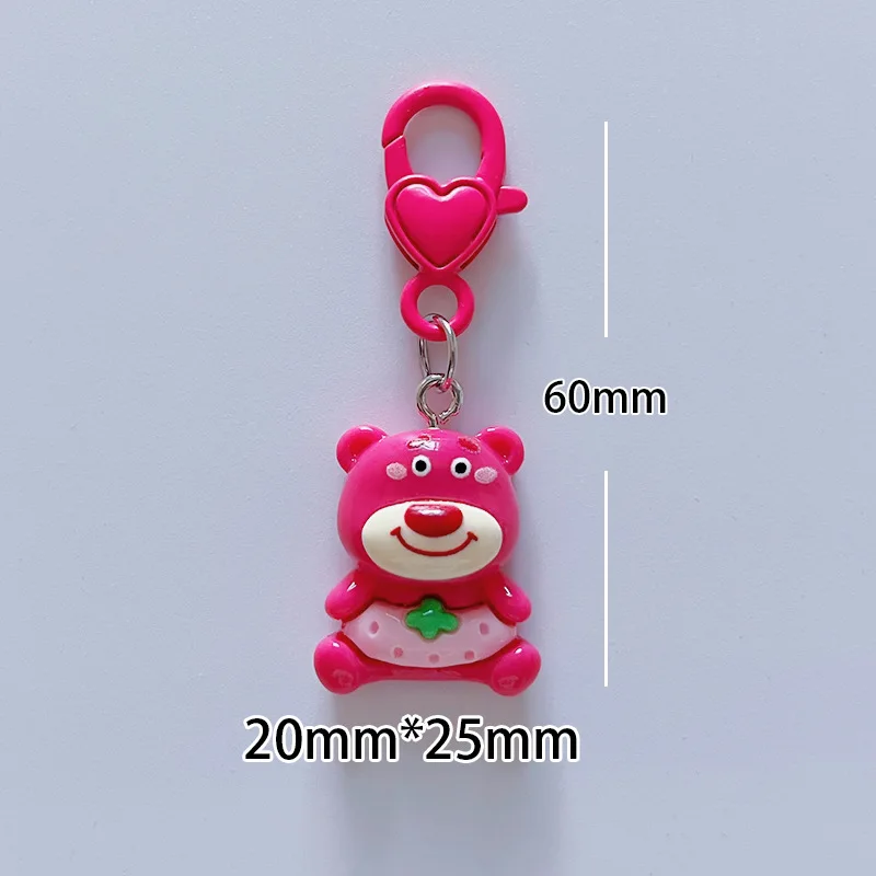 Disney Toy Story Portachiavi Ciondolo Borsa Lotso Bear Action Figure Portachiavi Giocattoli Ornamento da collezione Bambole Coppia Regalo di compleanno