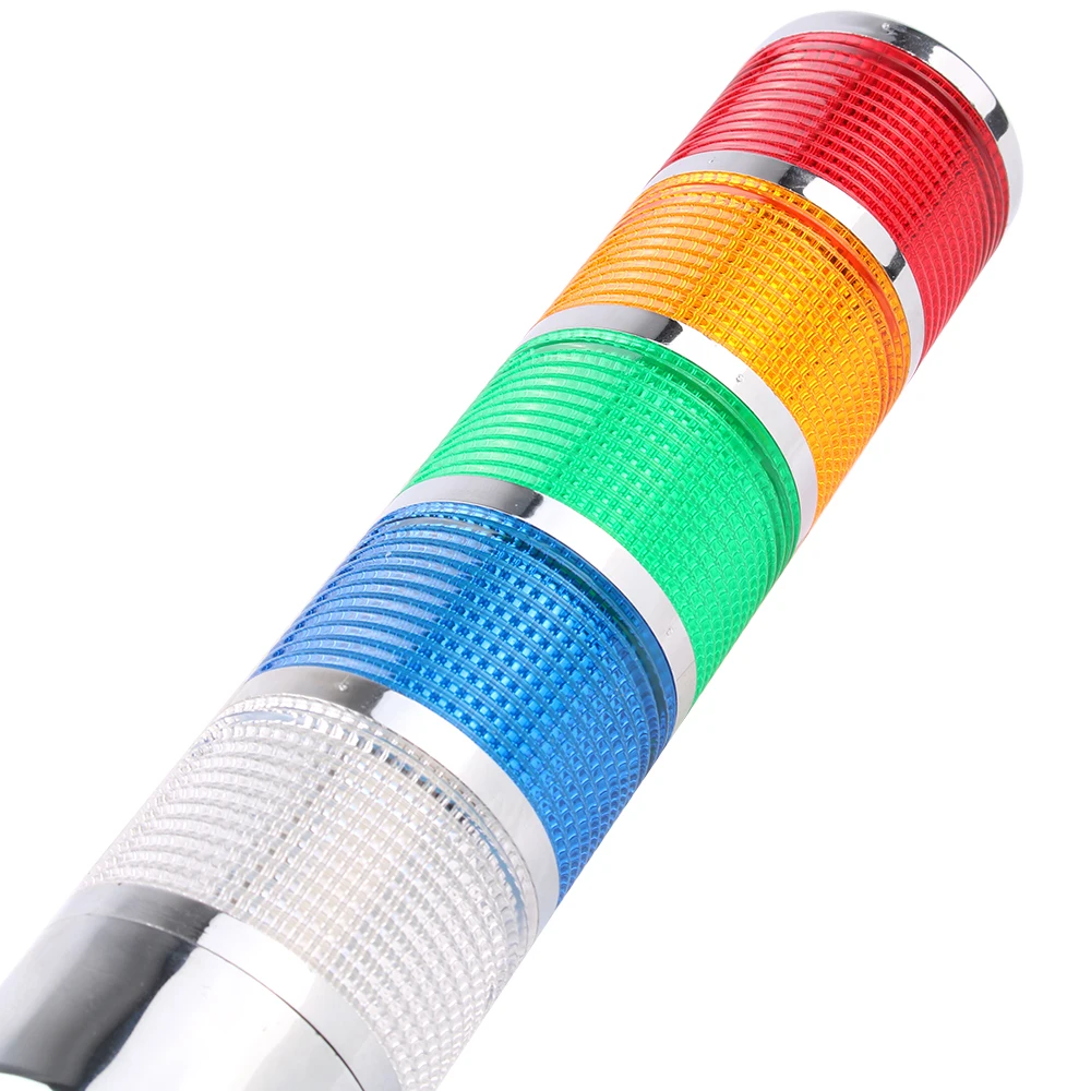 180 luce impilabile girevole luce lampeggiante fissa LED spia di allarme DC 12V 24V AC 110V 220V industriale per macchina CNC