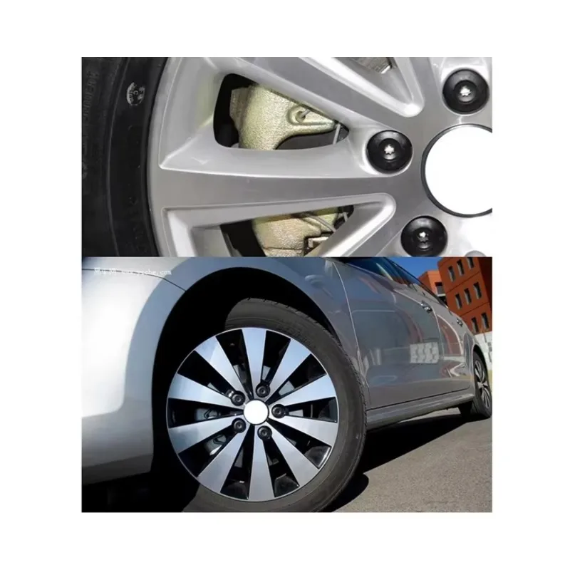 Car Wheel Cover Hub Nut Cover for Volkswagen Exterior Car Tire Screw Protection Accessories Tire Screw Wheel Nut Cover