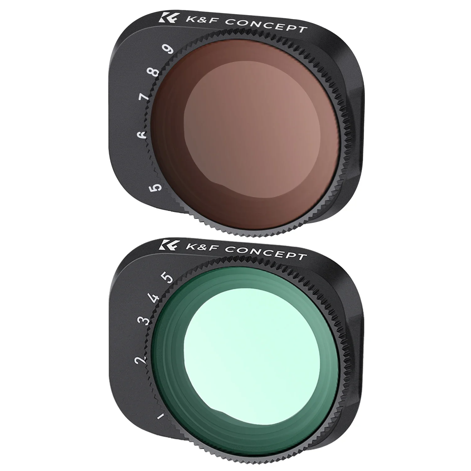 K & F مفهوم الطائرة بدون طيار تصفية ل DJI Mini 3 Pro متغير ND2-ND32/ND32-ND512 طلاء الكاميرا عدسة زجاجية بصرية DJI ملحقات طائرة بدون طيار