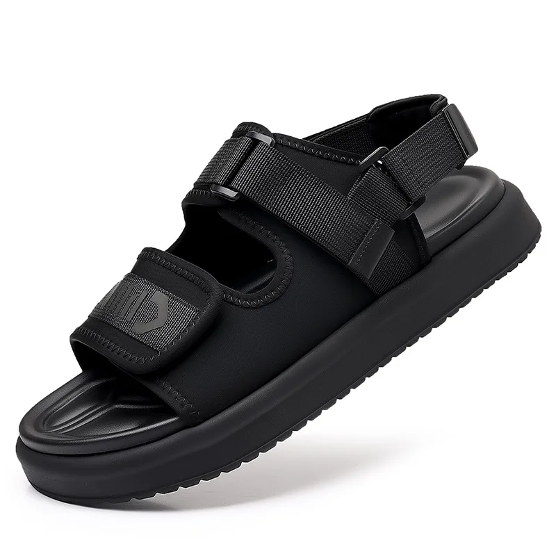 

Летняя дышащая новая мужская уличная пляжная обувь на толстой подошве, модные повседневные спортивные сандалии на мягкой подошве для мужчин