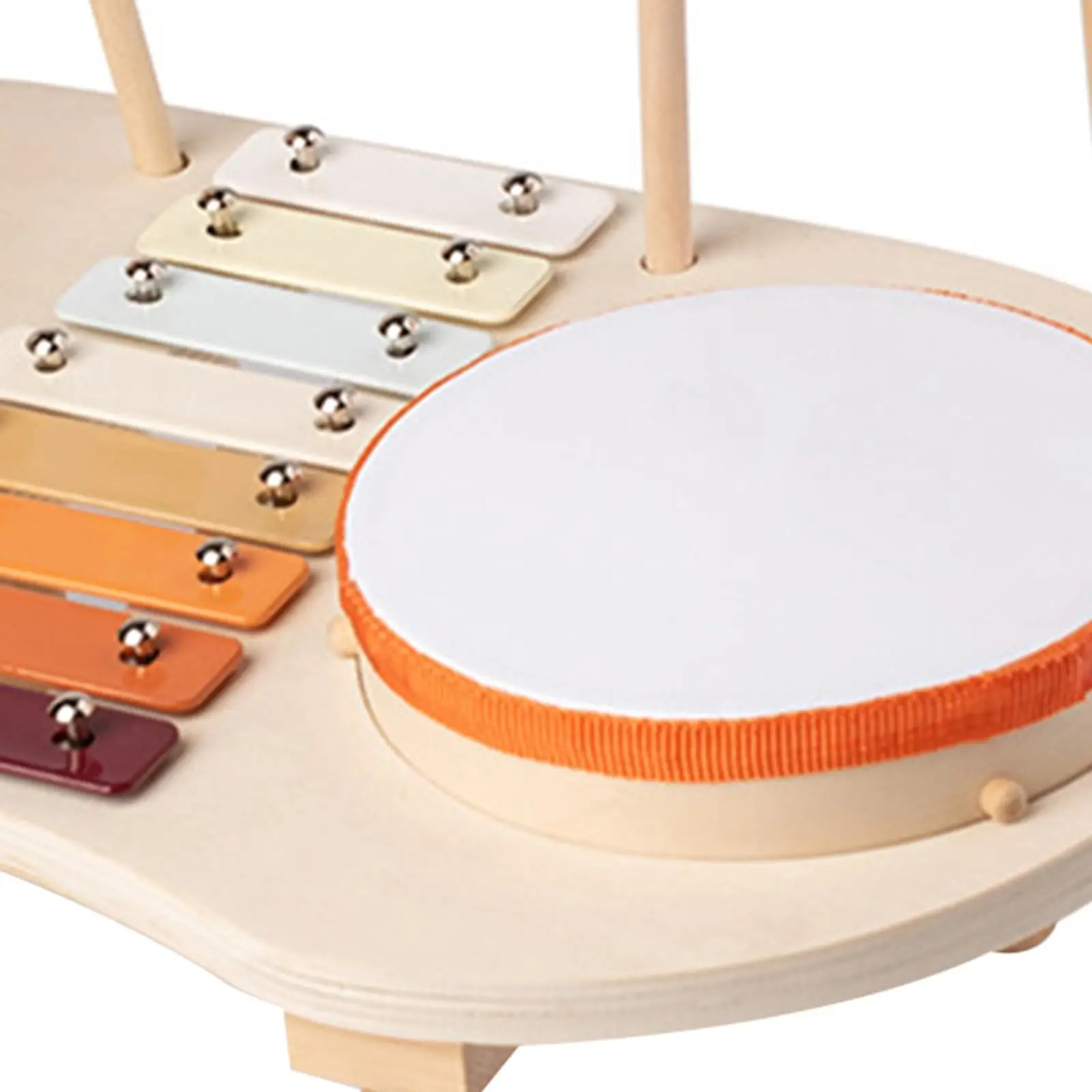 Giocattolo a percussione in legno Set di tamburi per bambini giocattolo sensoriale giocattolo educativo giocattolo a tamburo per bambini in legno giocattolo per strumenti musicali per regalo di compleanno