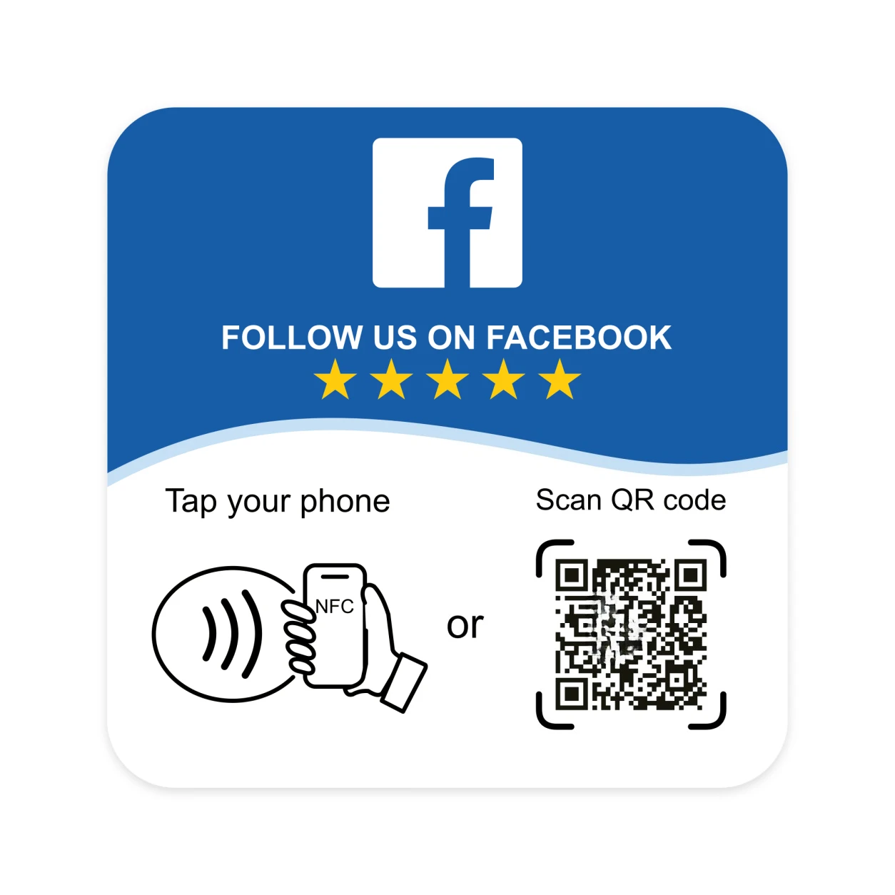 Google Comment Sticker NFC Acrylic Sticker with QR Code, Can Be Pasted for Comments Simple and Easy To Use for Business Feedback