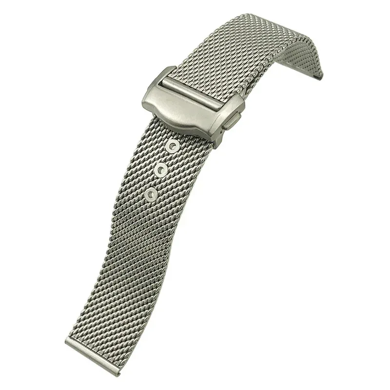 عالية الجودة 316L الفولاذ المقاوم للصدأ جديلة WatchbandFit ل أوميغا 007 سيماستر AT150 Speedmaster 300 سايكو حزام ساعة اليد 20 مللي متر