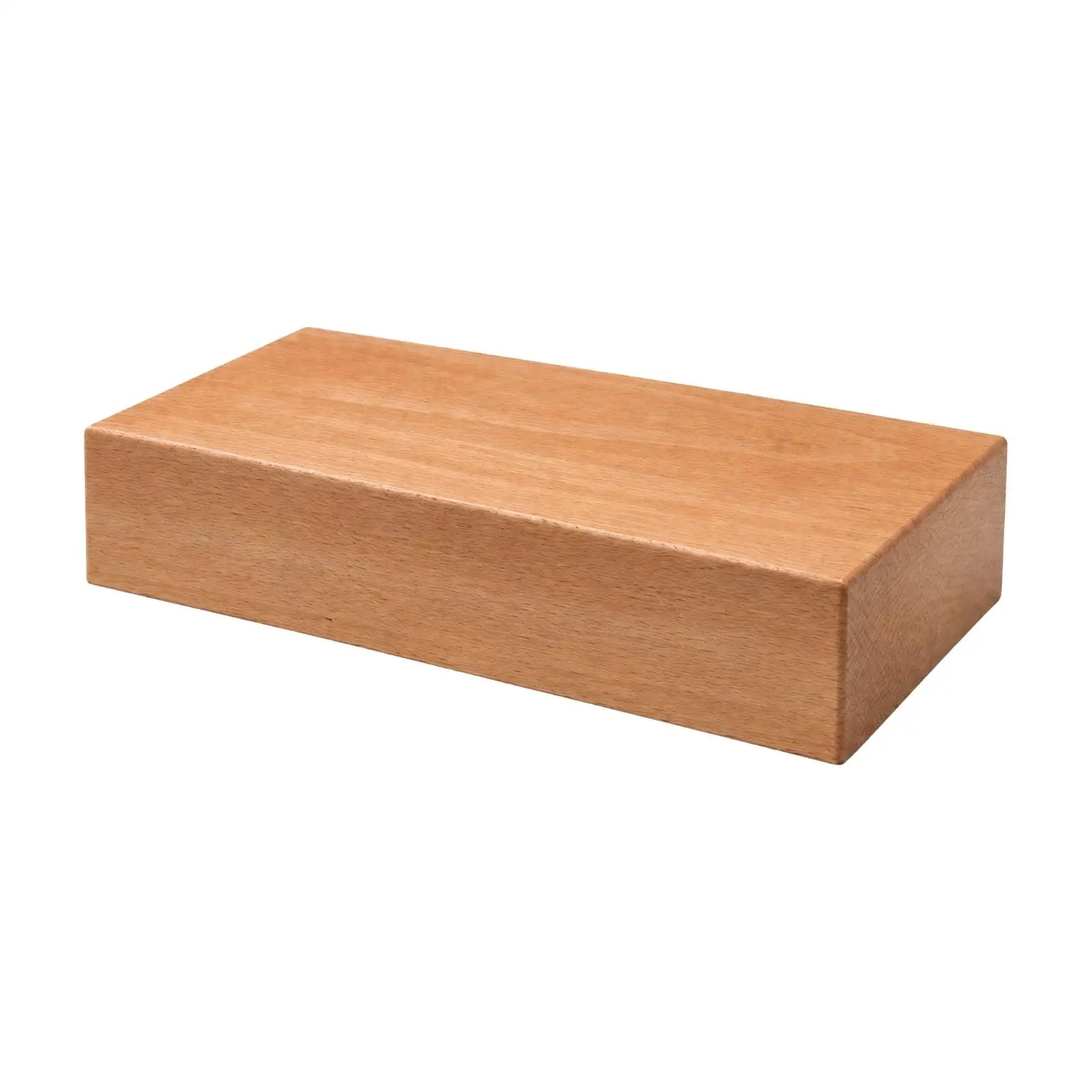 Beechwood Display Riser Smooth Finish Wooden Riser with Rounded Edges Rectangular Wood Display Block Long-Lasting Sturdy