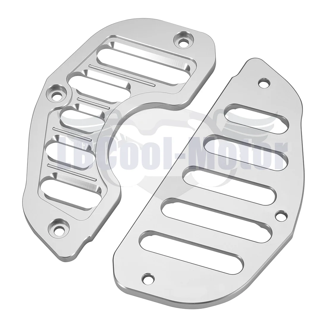 Juego de cubiertas de conducto de aluminio plateado/dorado para YAMAHA V-max1200, 1986-2007, 1987, 1988, 1989, 1990, 1991, 1992, 1993, 1994, 1995,