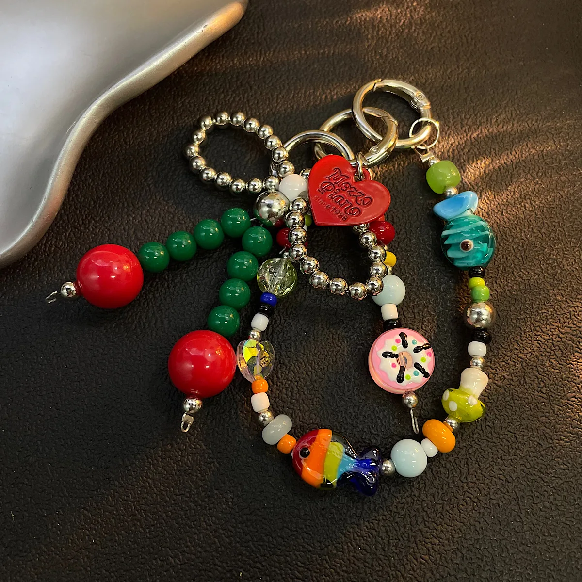 

Summer Dopamine Mobile Phone Chain Bead Hanging Pendant Bag Keychain Hanging Accessory