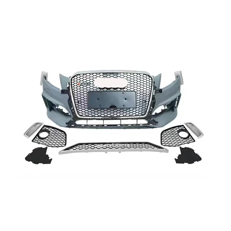 

Car bodikits front bumper with grill honeycomb grills mesh radiator Body kits for auds Q5 SQ5 RSQ5 2013-2017