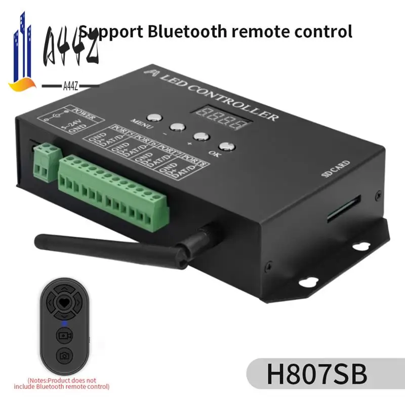 

A44Z-Wifi LED Pixel Controller Artnet To SPI Supports Madrix Software LAN Synchrony SD Card DMX512 Console EU Plug