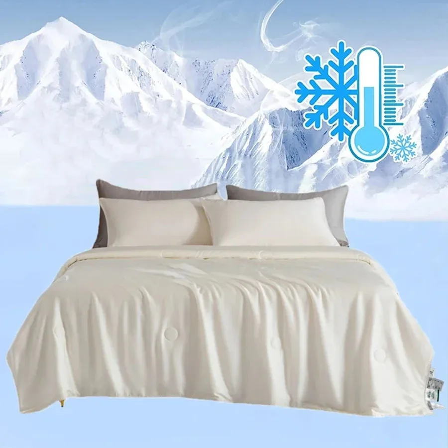 

High Quality Cold Blanket Cool Air-Conditioned Comforter Lightweight Summer Comforter With Double Sided Cold And Cooling Fabric