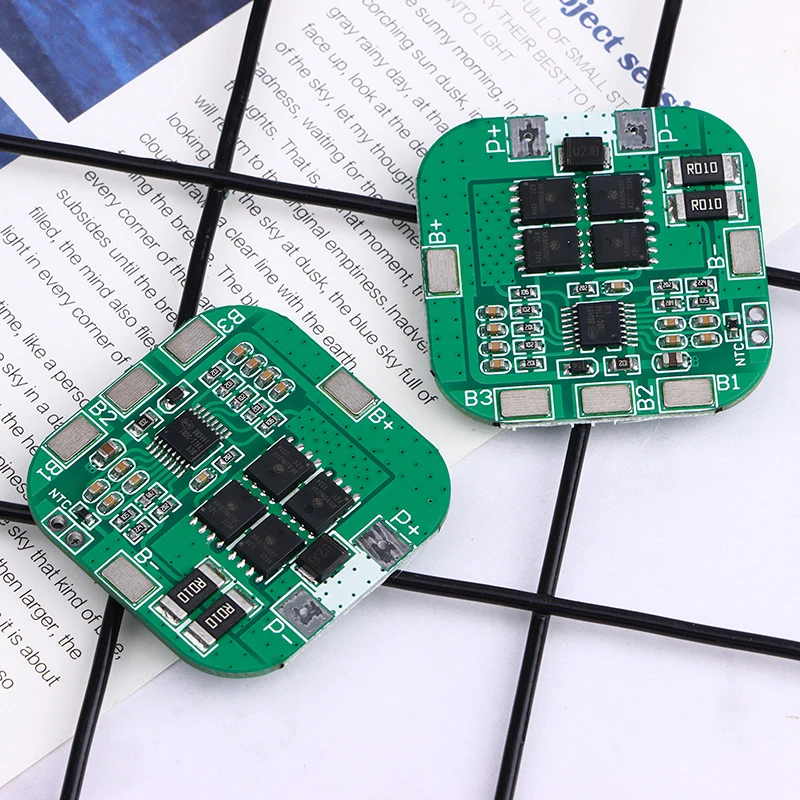 4S 14.8V 18650 Lithium Battery Protection Board Same Port 20A Li-ion BMS PCM Instantaneous Protection Current 20A With 10K NTC