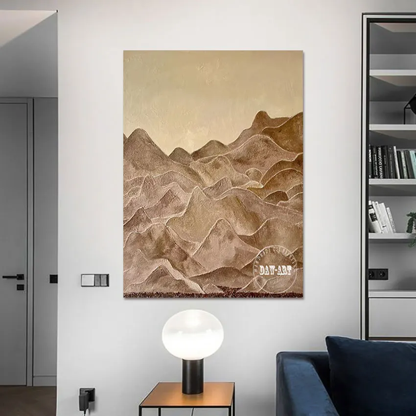 

Simple Mountain Handmade Natural Scenery Painting Abstract Canvas Art Wall Pictures For Living Room Unframed Modern Oil Painting