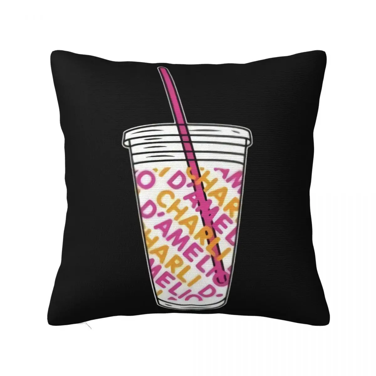 Charli Damelio Merch Store Pillowcase Cushion Black Bedroom Throw Pillow Polyester Cushion Covers Customizable