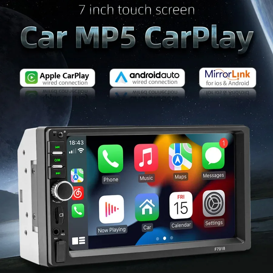 

7in Multi-language Car BT MP5 Player Multifunctional Car Audio and Video Player Auto Multi-media Player Car Radio Receiver