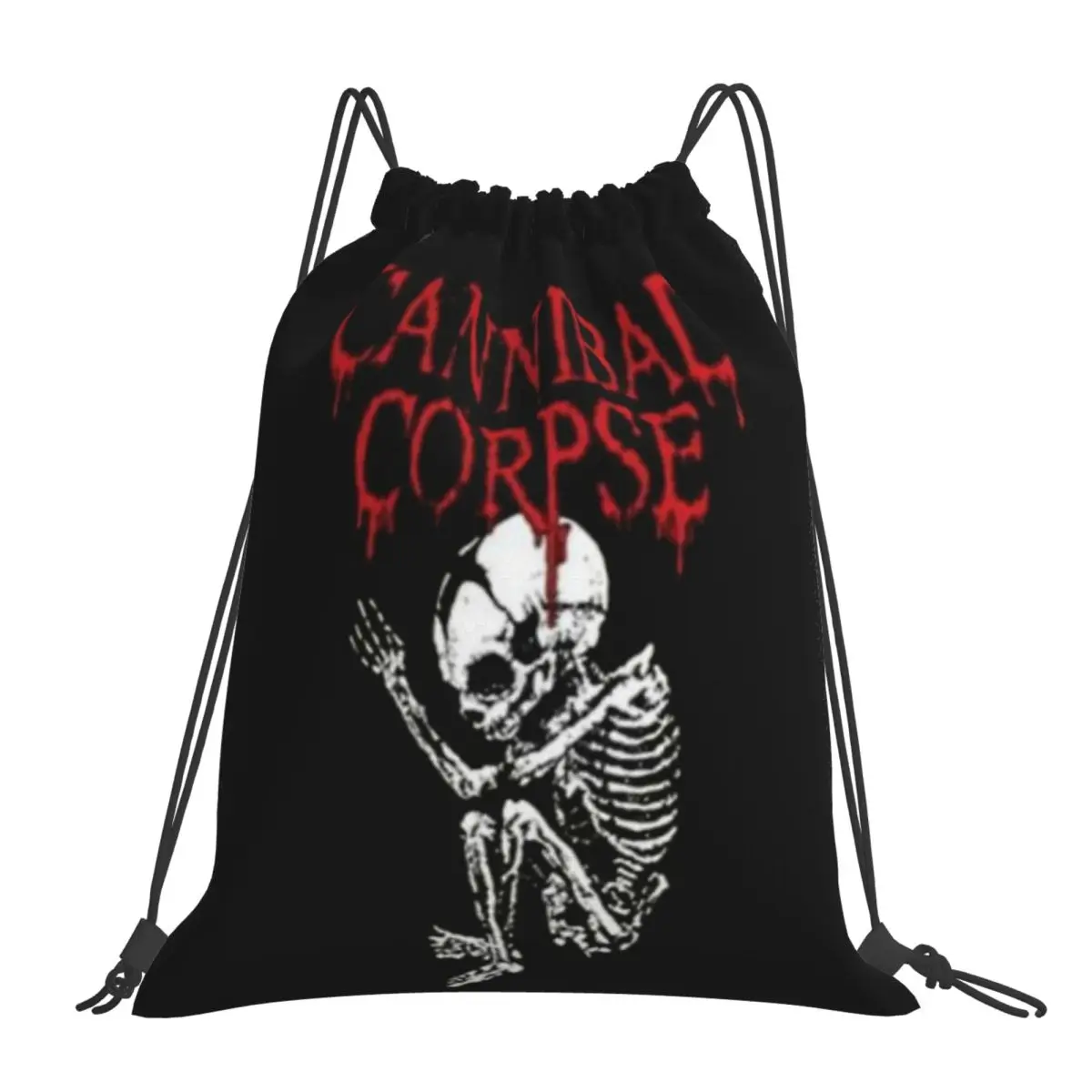 Cannibal Corpse Metal Skateboard Backpacks Multi-function Portable Drawstring Bags Shoes Bag Book Bags For Man Woman Students