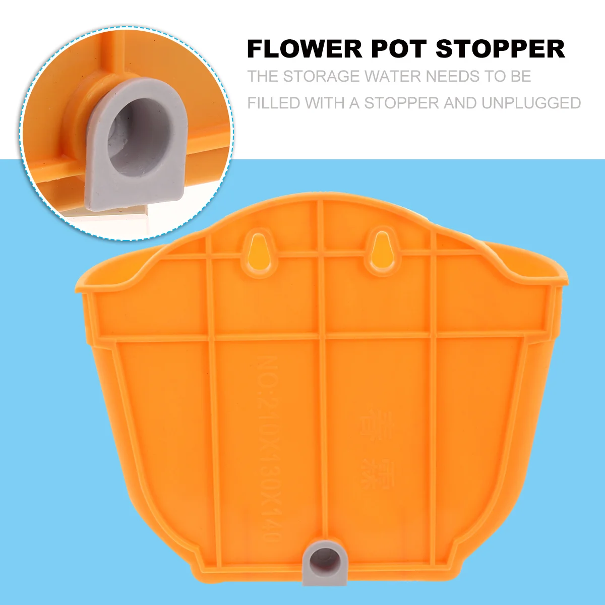 

2Pcs Wall Hanging Flower Pot Plastic Plant Pot Durable Hook Design for Home Garden Balcony Tabletop Decoration