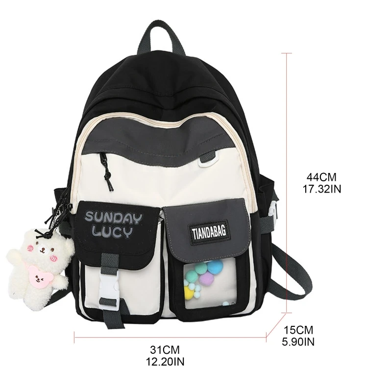 Backpacks Teenage Girls Middle School Students Bookbag College Bag Women Lightweight Travel Daypack