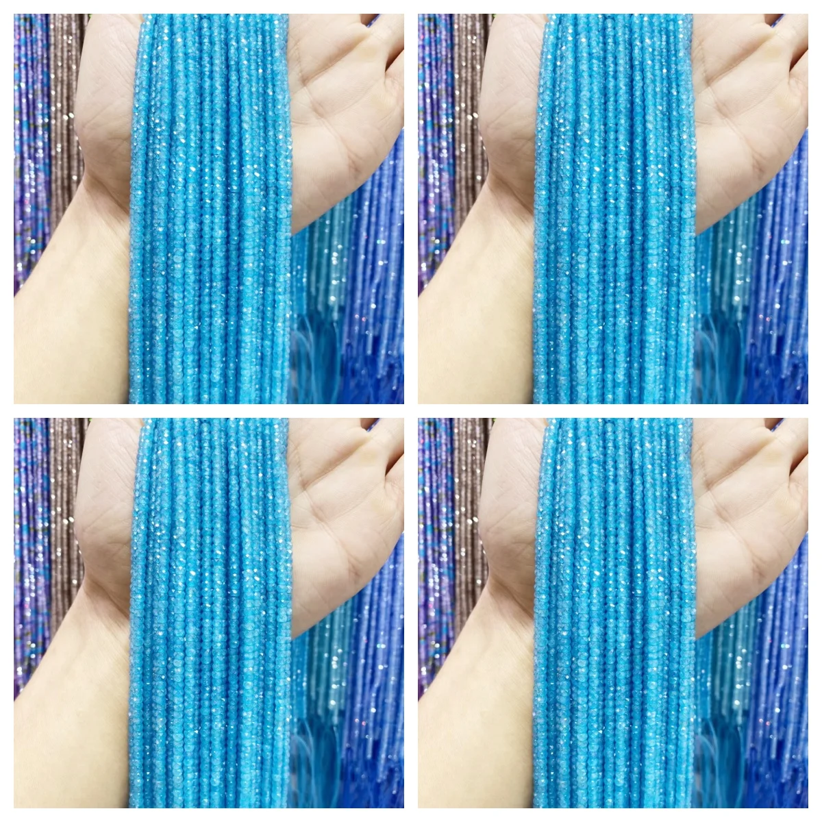 2x3mm Natural Zircon Rondelle Beads Zirconia Faceted Crystal Spacer Beads for DIY Jewelry Making Necklace Craft 15 Inch