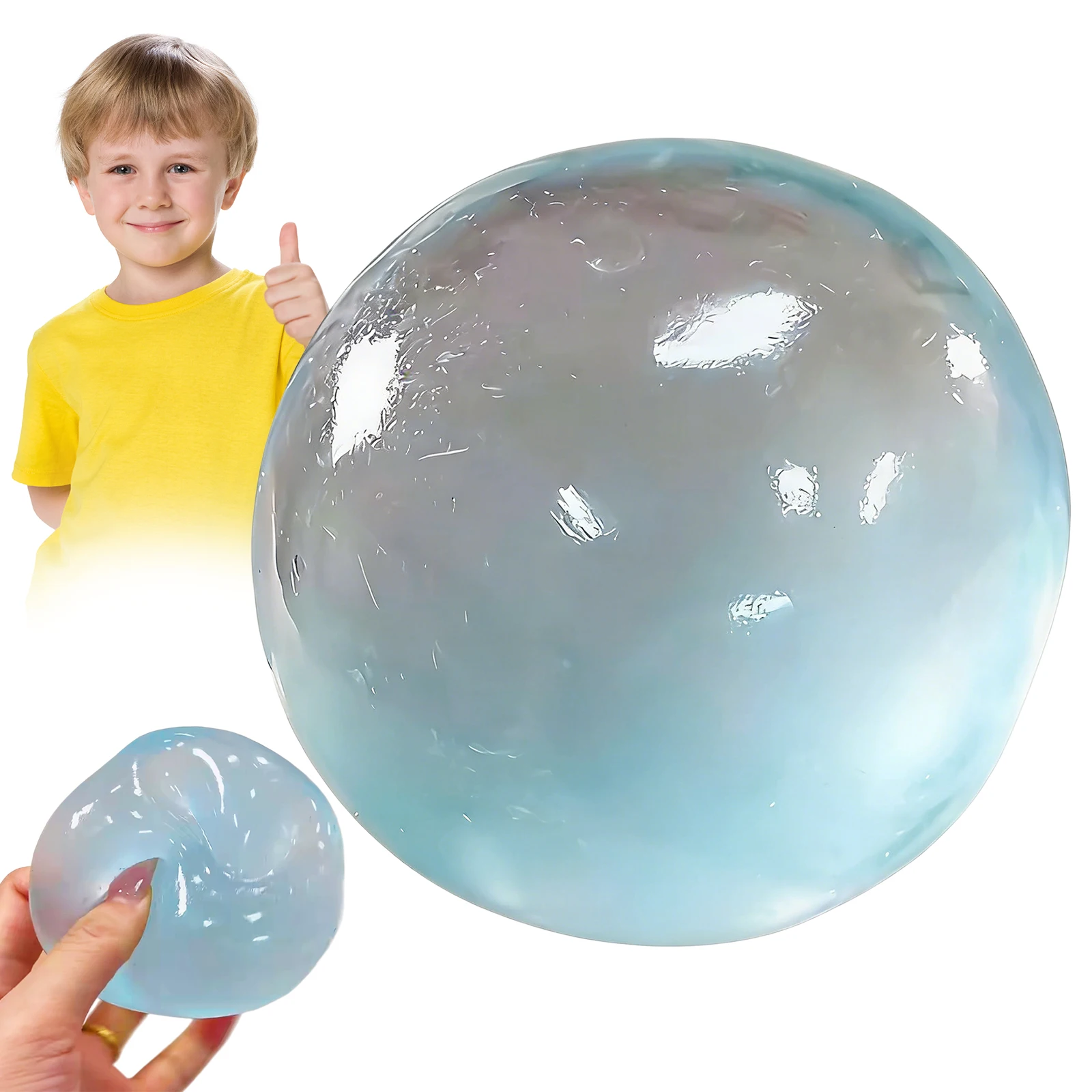 Coconut Oil Squishies Ball 6cm Soft Sensory Squeeze Ball Non-Sticky Reusable Ideal for Workplace Study Travel Parties