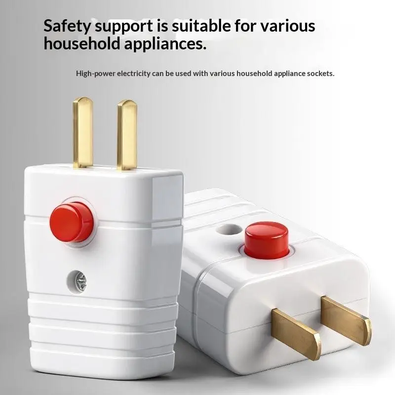 【Assorted Rewireable Electrical Plugs Heat Resistant Shell Durable Copper Pins For Home Repair And Industrial Use】