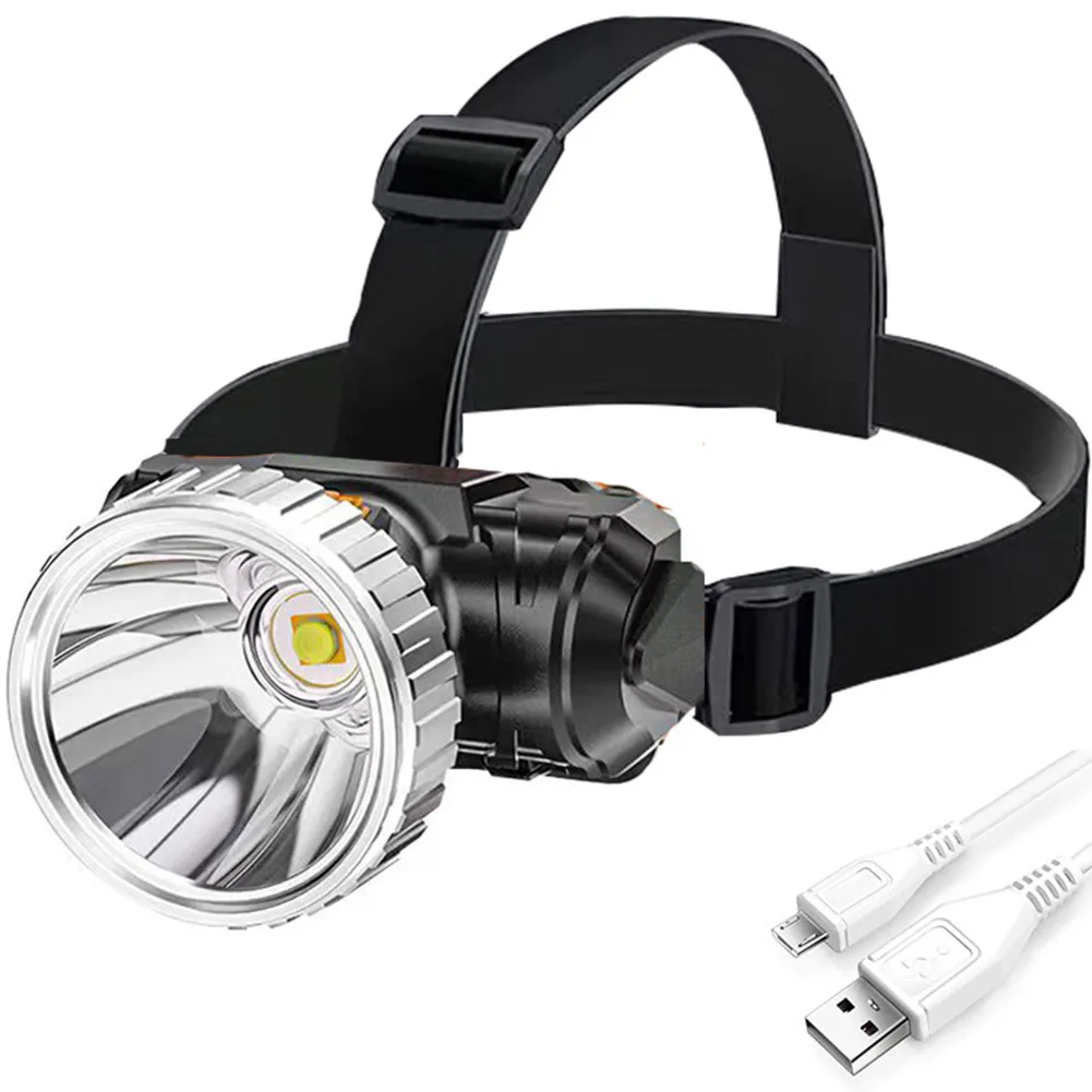 Headlight Headlamp Rechargeable 3 Modes Bright Lights Flashlights IPX6 Waterproof LED Camping Night Road Workshop