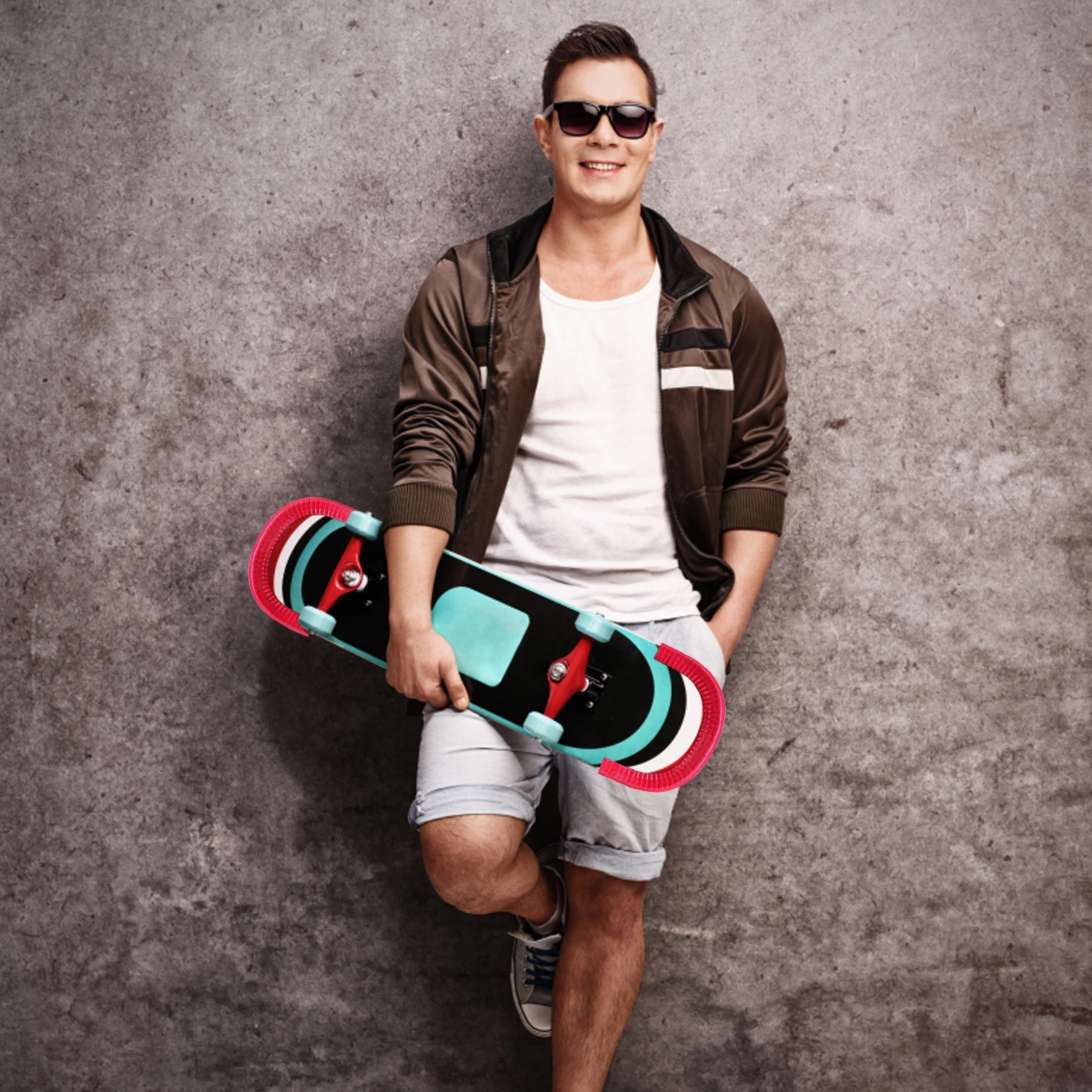 

4 шт., защитные полоски для скейтборда, U-образная окантовка для краев палубы, защита от ударов, защита бампера, водонепроницаемая, износостойкая