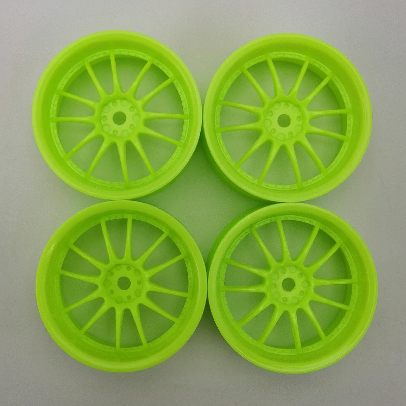 4pcs 3mm Offset RC Car 1/10 Scale Plastic Wheels Rims Drift On road Touring Model Hobby