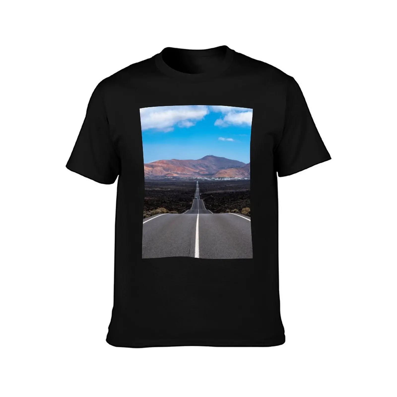 Volcano Road T-Shirt Casual Loose Fit Short Sleeve T-Shirt