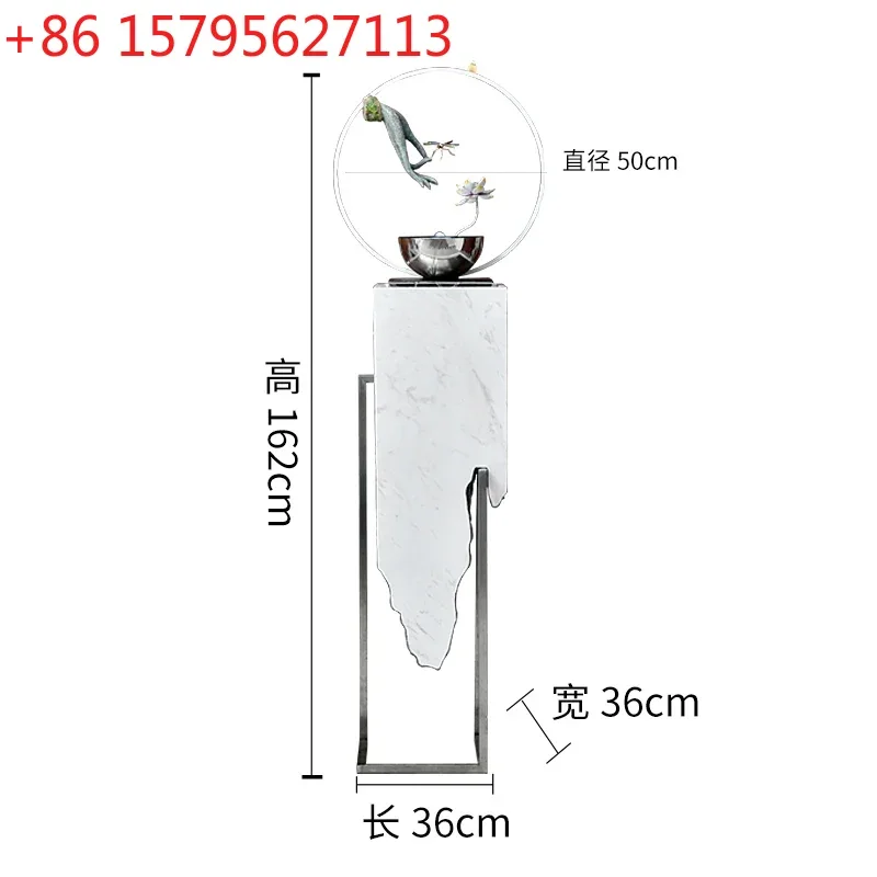 

Новая китайская дзен-декорация с циркулирующей водой для чайной комнаты, офиса, гостиной, напольный декор с проточной водой, большие украшения