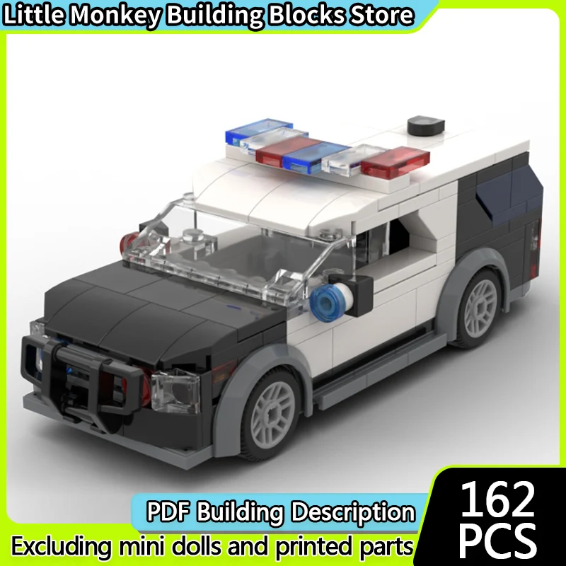 

City Car Model MOC Building Bricks Classic LAPD Off-Road Vehicle Modular Technology Children Holiday Gifts Assemble Toys Suit