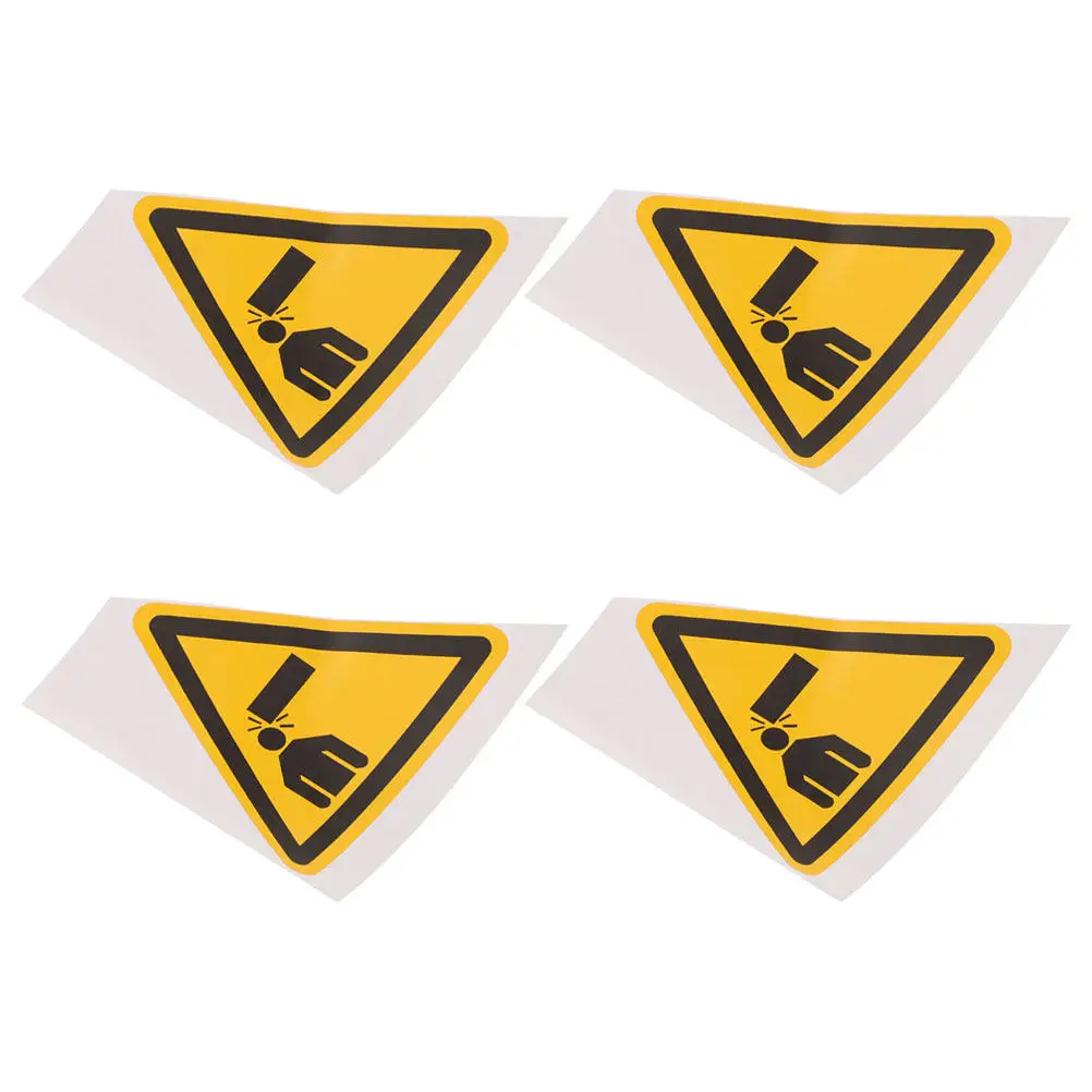 4 pcs Acrylic Sign Restroom Office Halloween Christmas New Year Industrial Safety Signs Industrial Safety Stickers Caution Decal