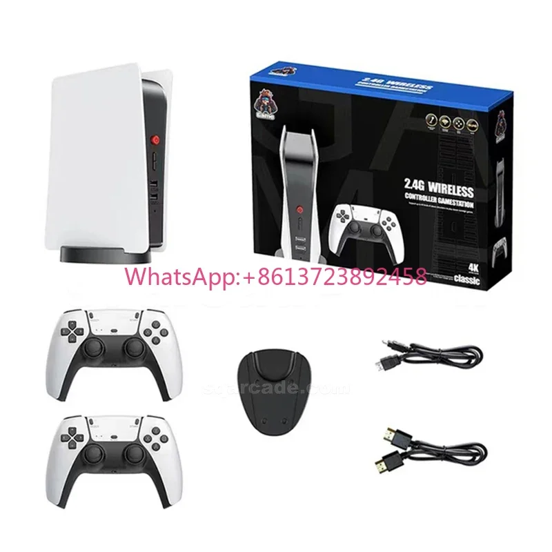 4K 3D PS 5 Video Game Console 128GB 2.4G Wireless Controller Android M5 Retro Classic Game Console 15000/20000 Games