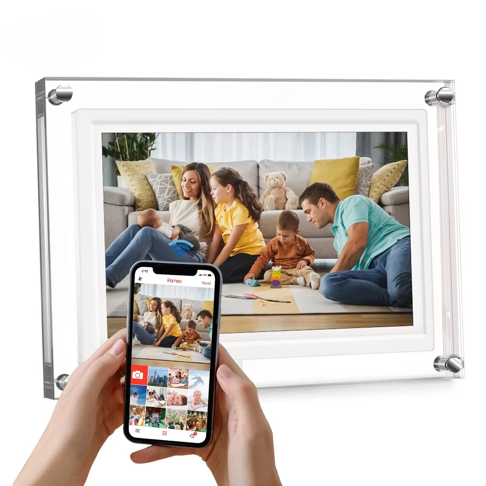 

WiFi 10.1 Inch Smart Cloud Picture Frame With 1280x800 IPS Touch Screen Auto-Rotate Share Moments Digital Photo Frame