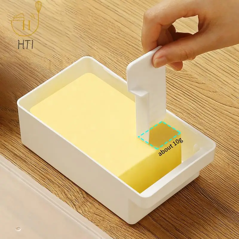 Butter Dish With Cover Butter Fresh-keeping Box With Cutter Slicer Countertop Butter Box For Refrigerator Storage Home