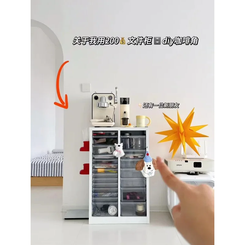 Storage Cinet Drawer Type s er Bedroom Living Room Multi-layer Snacks Toys Interspersed Miscellaneous er Floor