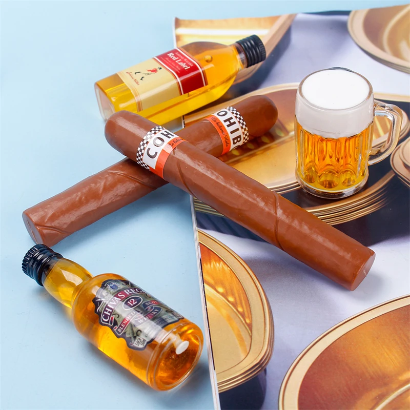 Modelo de Cigarro Falso realista, Cigarros Simulação, Cigar Prop, Favor Party, Acessório Cosplay Traje, Joke Gag Brinquedos, Presentes Criança