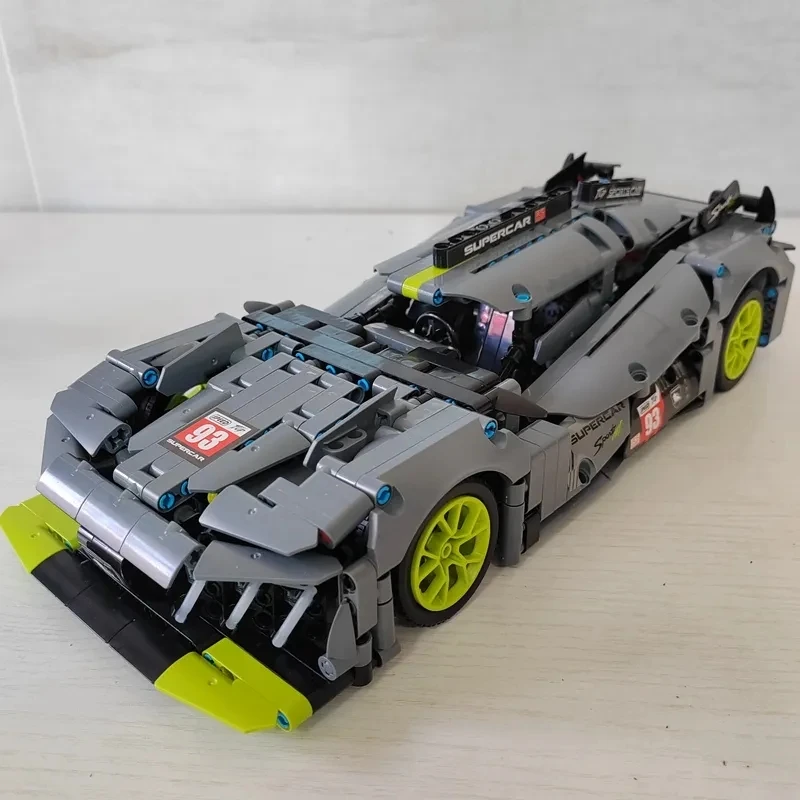 1:14 Technical Car Peugeoted 9X8 Le Hybrid Hypercar Mans 42156 Building Blocks Super Racing Vehicle Bricks Toys For Kids Gifts