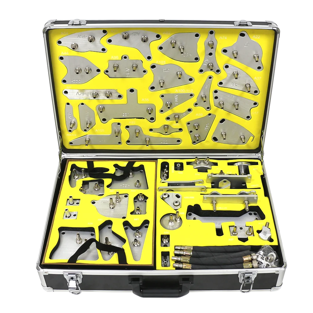 Factory Wholesale Car Care Equipment 105 Sets Aluminum Transmission Oil Change Connector 140 Pcs ATF Flusher Adapter High