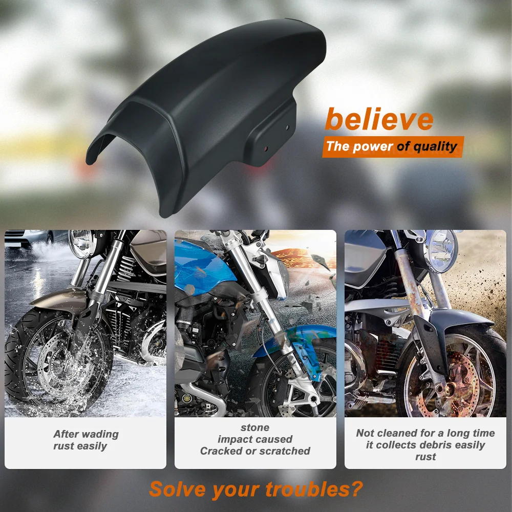 For BMW R1250R 2019- R1200R (2015-2018) R 1250 1200 R Fender Extension Motorcycle Accessories Front Wheel Mudguard Splash Guard