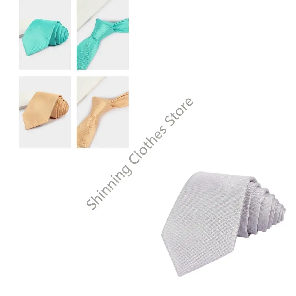 

M68A Мужской облегающий галстук из дышащего полиэстера в сетку, повседневная одежда, профессиональный вид