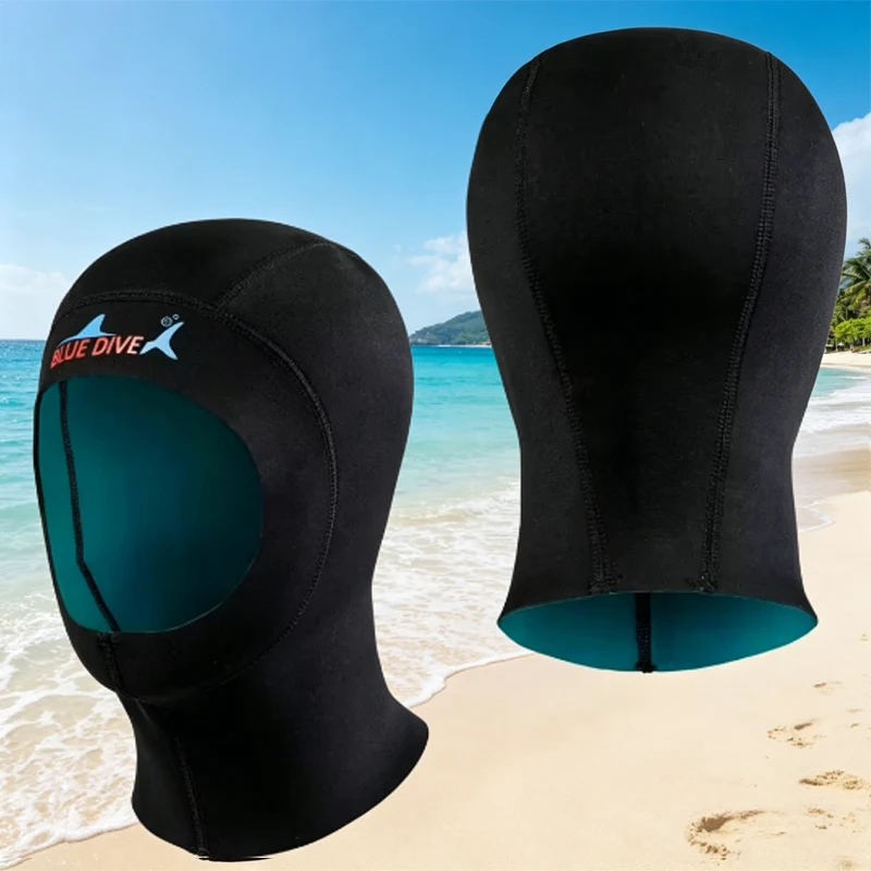 

1mm Neoprene Facekini Diving Hood Sun Protection Anti-Jellyfish Face Mask for Men And Women Snorkeling And Swimming Cap
