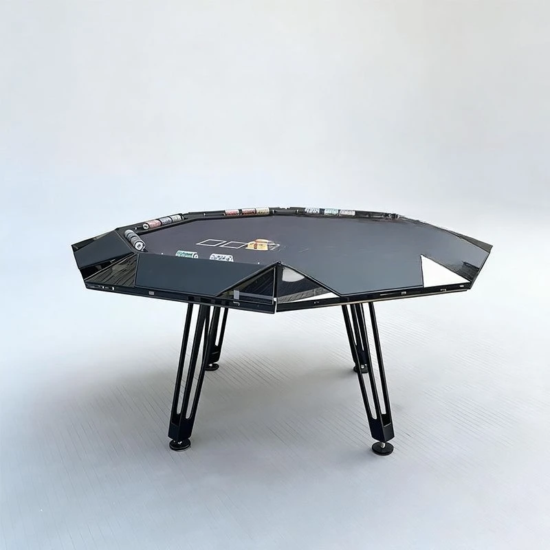 High-end crystal, tempered glass, poker table