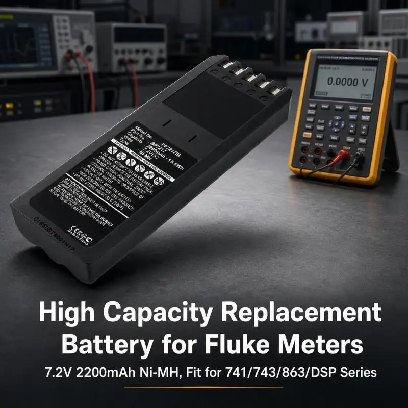 Аккумулятор BP7217 7.2В 2200мАч Ni‑MH для замены в калибраторах-тестерах Fluke 741, 741B, 743, 743B, 863, 865, 867, 867B, DSP100, DSP2000.