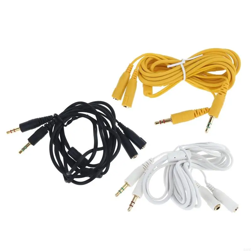 

K9FC Gaming Cable Headphone Cable Extension Cord 65 inches 164cm Long Noise Cancelling Cable Convenient for Siberia V2