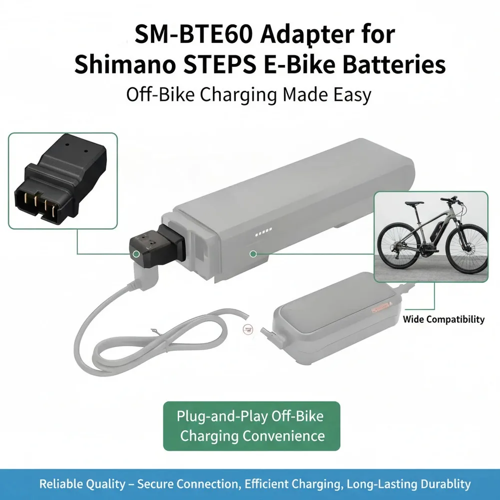 

Адаптер для велосипедного аккумулятора (1 шт.) для SM-BTE60 BT-E6000/E6001/E6010, аксессуар для замены адаптера аккумулятора с функцией мониторинга заряда