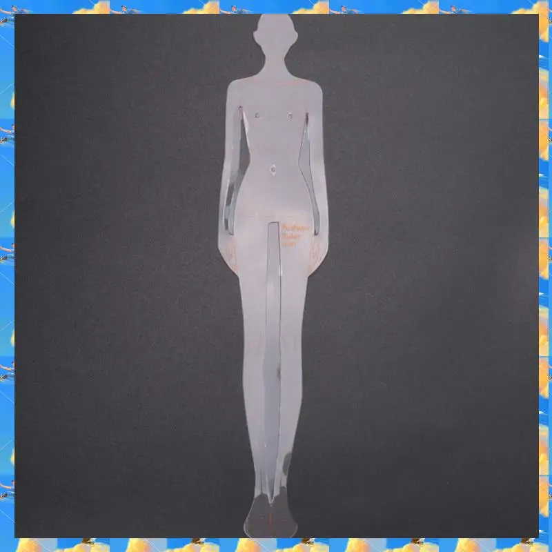 FTS ファッションイラスト定規スケッチテンプレート定規縫製ヒューマノイドパターンデザイン衣類測定